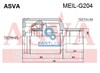 Шарнир угловых скоростей передний левый MEILG204 ASVA