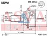 Шарнир равных угловых скоростей передний MZ45A44 ASVA