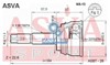 Шарнир привода наружный NS13 ASVA