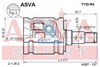 Шарнир угловых скоростей передний левый TYIDR4 ASVA