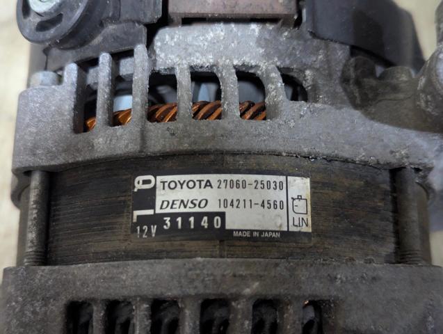 2706025030 TOYOTA Генератор купить в Ровно