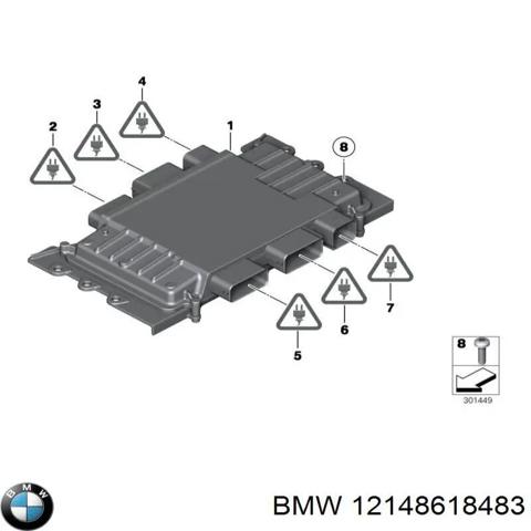Модуль управления двигателем 12148618483 BMW