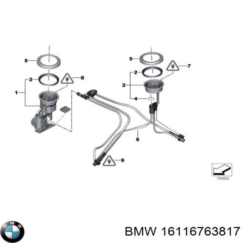Топливный насос 16116763817 BMW