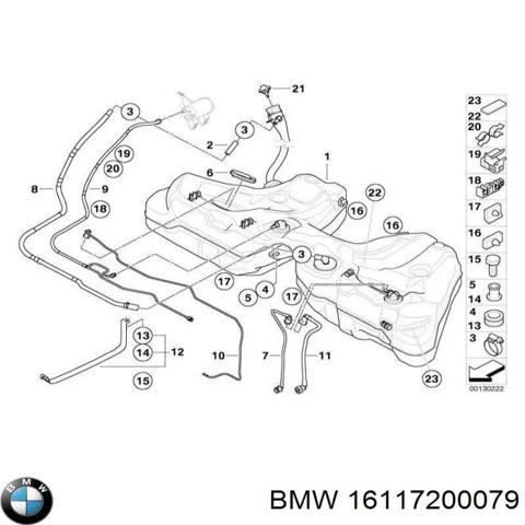 Топливный бак 16117200079 BMW