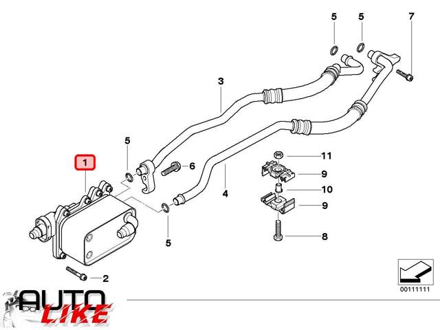17217800479 BMW Радиатор охлаждения, АКПП/КПП купить в Днепр