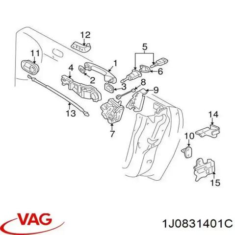 Петля водительской двери 1J0831401C VAG