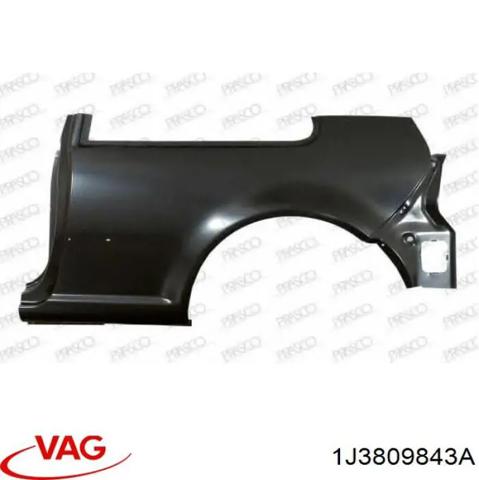 Крыло заднее левое 1J3809843A VAG