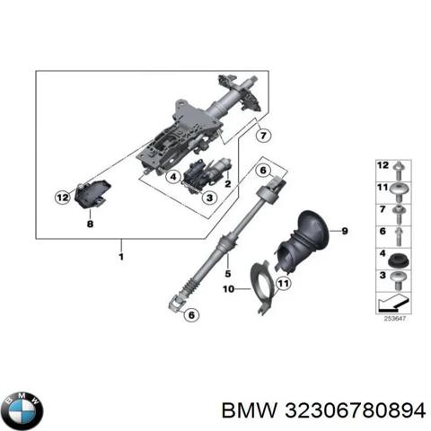 Вал рулевой колонки, нижний 32306780894 BMW