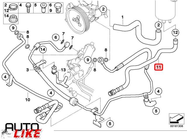 BMW 32416775195 Шланг ГУР низкого давления, от рейки (механизма) к бачку в наличии Ужгород