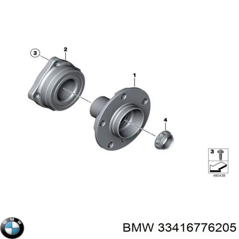 33416776205 BMW Подшипник задней ступицы купить в Черновцы