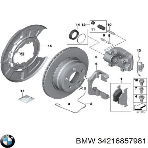 BMW 34216857981 Защита тормозного диска заднего в наличии Харьков