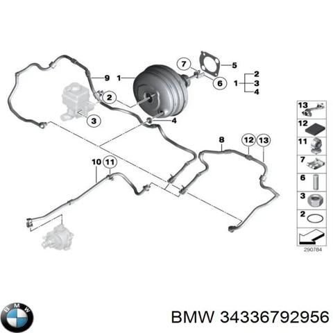 Усилитель тормоза вакуумный 34336792956 BMW