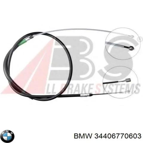 Трос ручного тормоза задний 34406770603 BMW