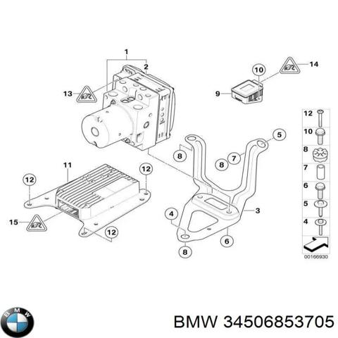 Модуль управления (ЭБУ) блок ICM 34506853705 BMW