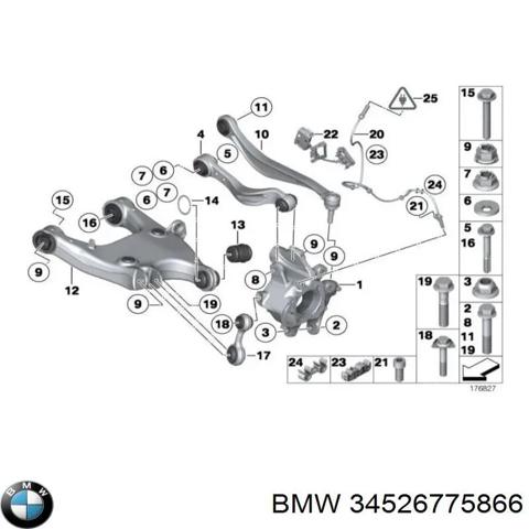 Датчик АБС (ABS) задний 34526775866 BMW