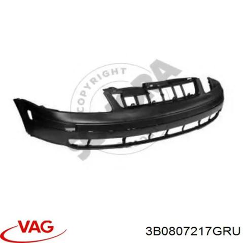 Передний бампер 3B0807217GRU VAG