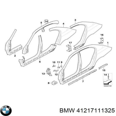 Порог внешний левый 41217111325 BMW