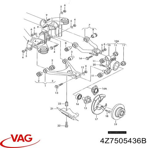 Цапфа правая 4Z7505436B VAG