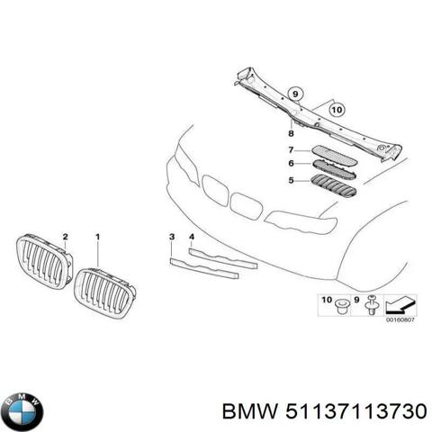 Пластик дворников 51137113730 BMW