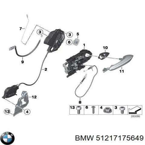 Держатель наружной ручки двери, передней левой 51217175649 BMW