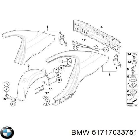 Подкрылок задний левый 51717033751 BMW