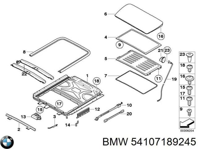Рама люка 54107189245 BMW