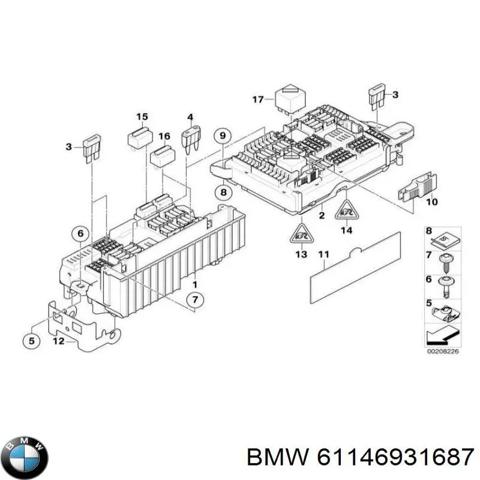 Монжатный блок реле 61146931687 BMW