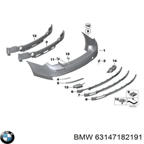 Левый катафот бампера 63147182191 BMW