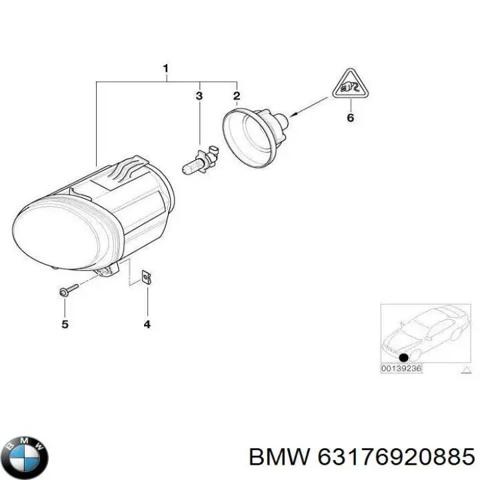 ПТФ левая 63176920885 BMW