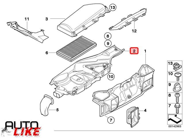 64316921602 BMW Фильтр салона купить в Житомир