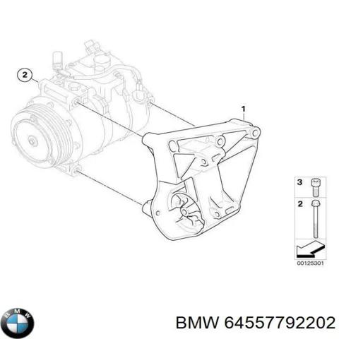 Кронштейн компрессора кондиционера 64557792202 BMW