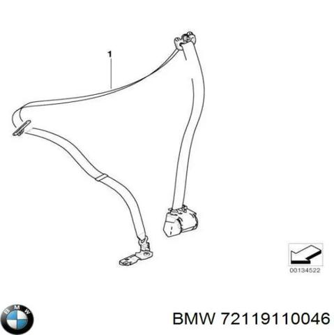 Ремень безопасности передний правый 72119110046 BMW
