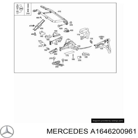 Четверть передняя левая A1646200961 MERCEDES