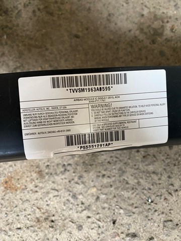 55351291AP CHRYSLER Подушка безопасности (AIRBAG) шторка боковая левая купить в Харьков