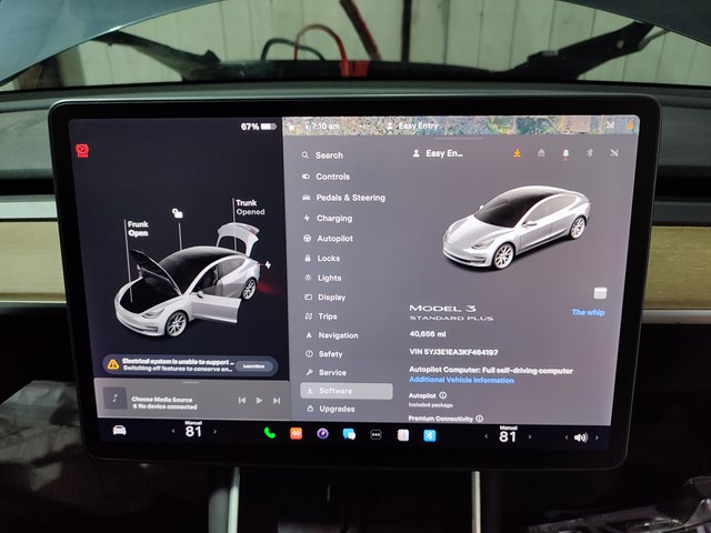 Дисплей многофункциональный 108954300G Tesla Model