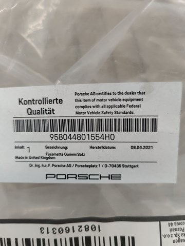 PORSCHE 958044801554H0 в наличии Черновцы