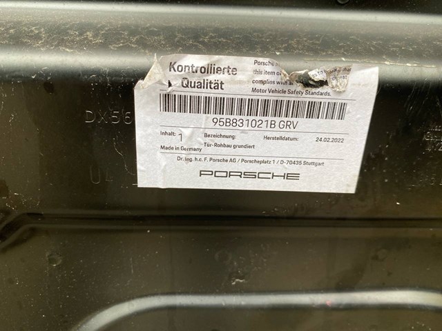 PORSCHE 95B831021BGRV Дверь передняя левая в наличии Николаев