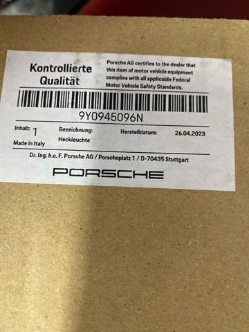 PORSCHE 9Y0945096N в наличии Черкассы