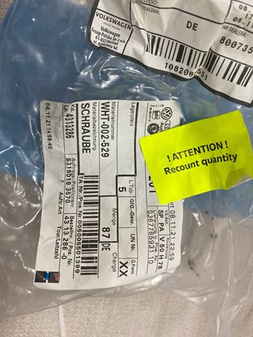 WHT002529 VAG Колесный болт купить в Ровно