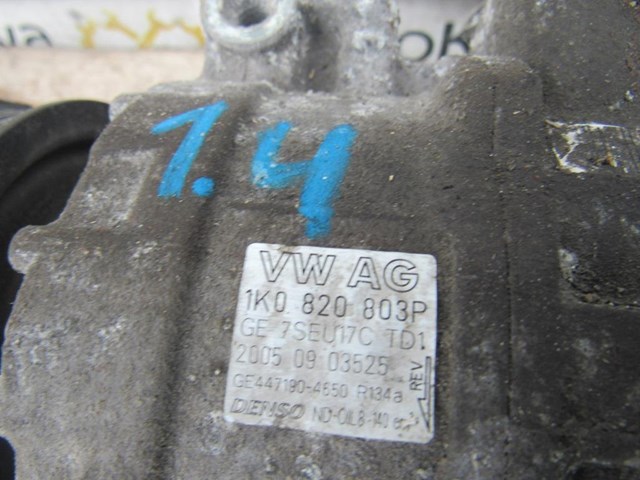 Компрессор кондиционера volkswagen golf 5 1.6 бензин 2003-2008 (1k0820803p) 1K0820803P
