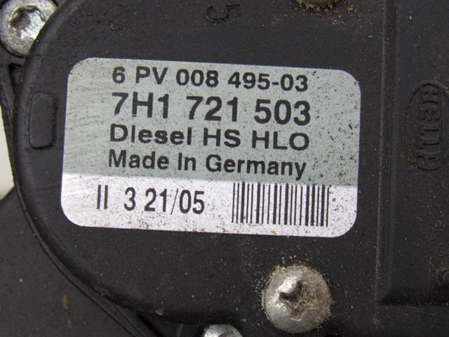 Педаль газа volkswagen t5 (transporter) 2.5 tdi 2003-2009 (7h1721503) 7H1 721 503