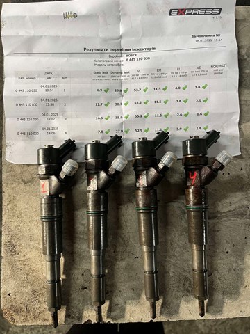 Топливные форсунки 0445110030 BOSCH