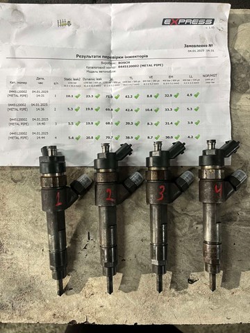 Форсунки 0445120002 BOSCH