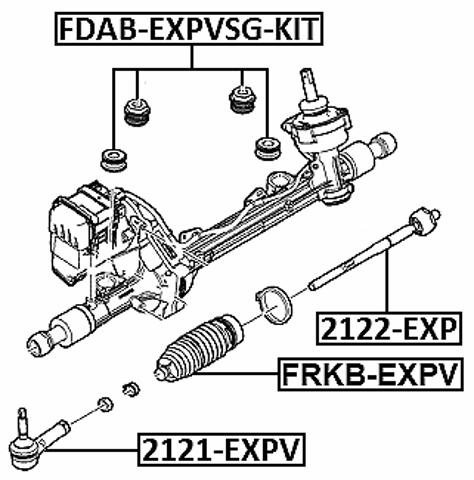 Пыльник тяги AA5Z3332A FORD