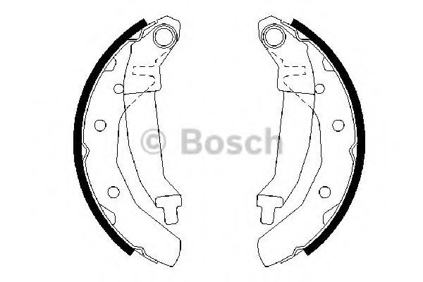 Bosch щоки гальмівні задн. daewoo matiz 0,8/1,0 98-05 0986487628