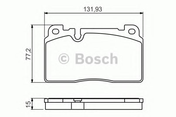 0986494702 BOSCH Колодки тормозные передние дисковые купить в Украина