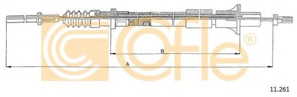 Тросик сцепления 11261 COFLE