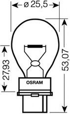 Лампа 12,8v 32cp w2,5 16d (type usa) 3156