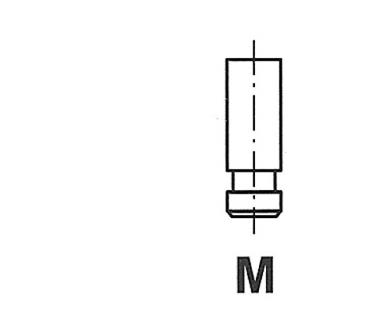 Випускний клапан (43x9x140,5мм) mercedes mercedes 1000, 700, 800, 900, lk/ln2, mk, ng, o 301, o 402, oh, unimog, t2/ln1; fap b om354.900-om382.950 01.70- 4917/scr