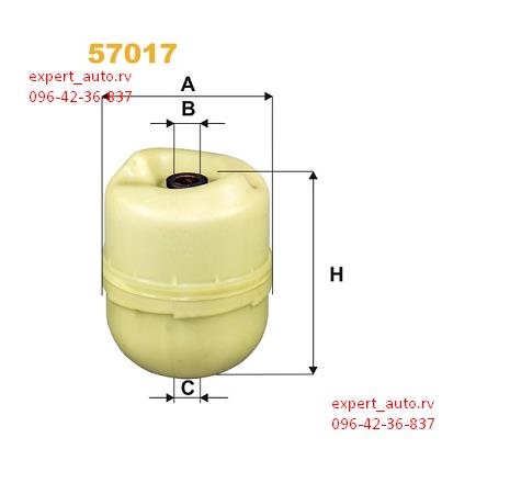 Сальник передней ступицы 57017 AUGER